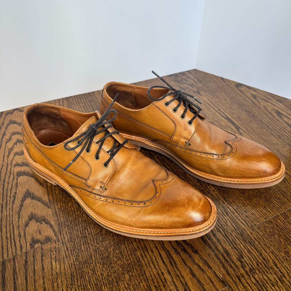 Gordon Rush Brown Leather Men's Shoes M 10.5